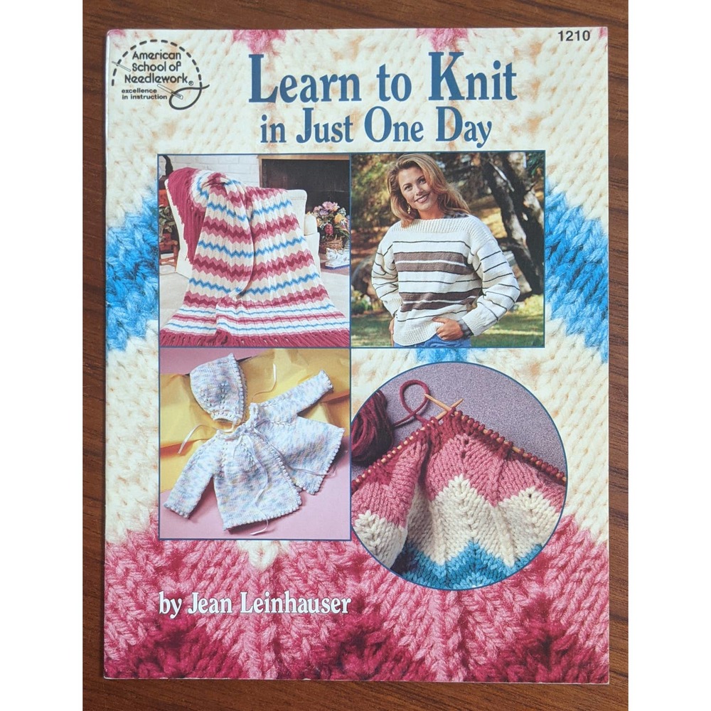 Learn to Knit in Just One Day Book